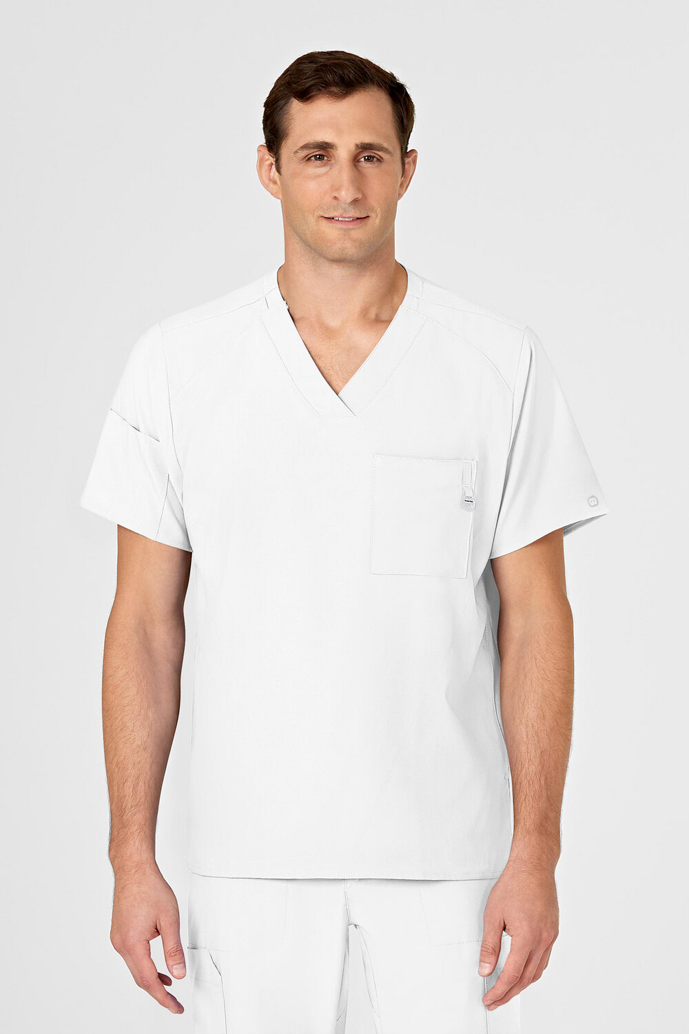 Casacca uomo 6355 scollo a V white