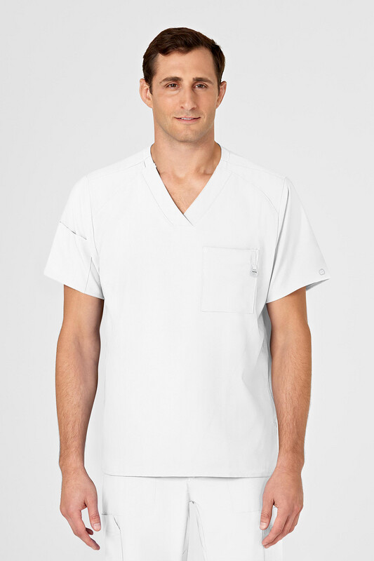 Casacca uomo 6355 scollo a V white