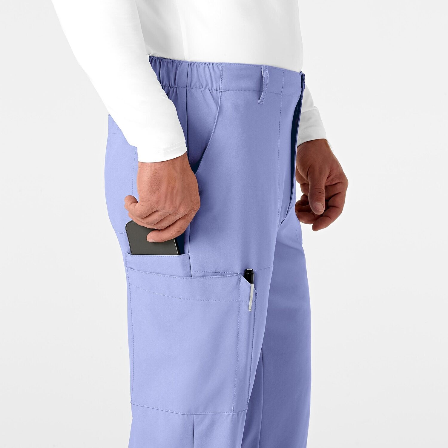 Pantalone uomo 5355 cargo 7 tasche ceil blue