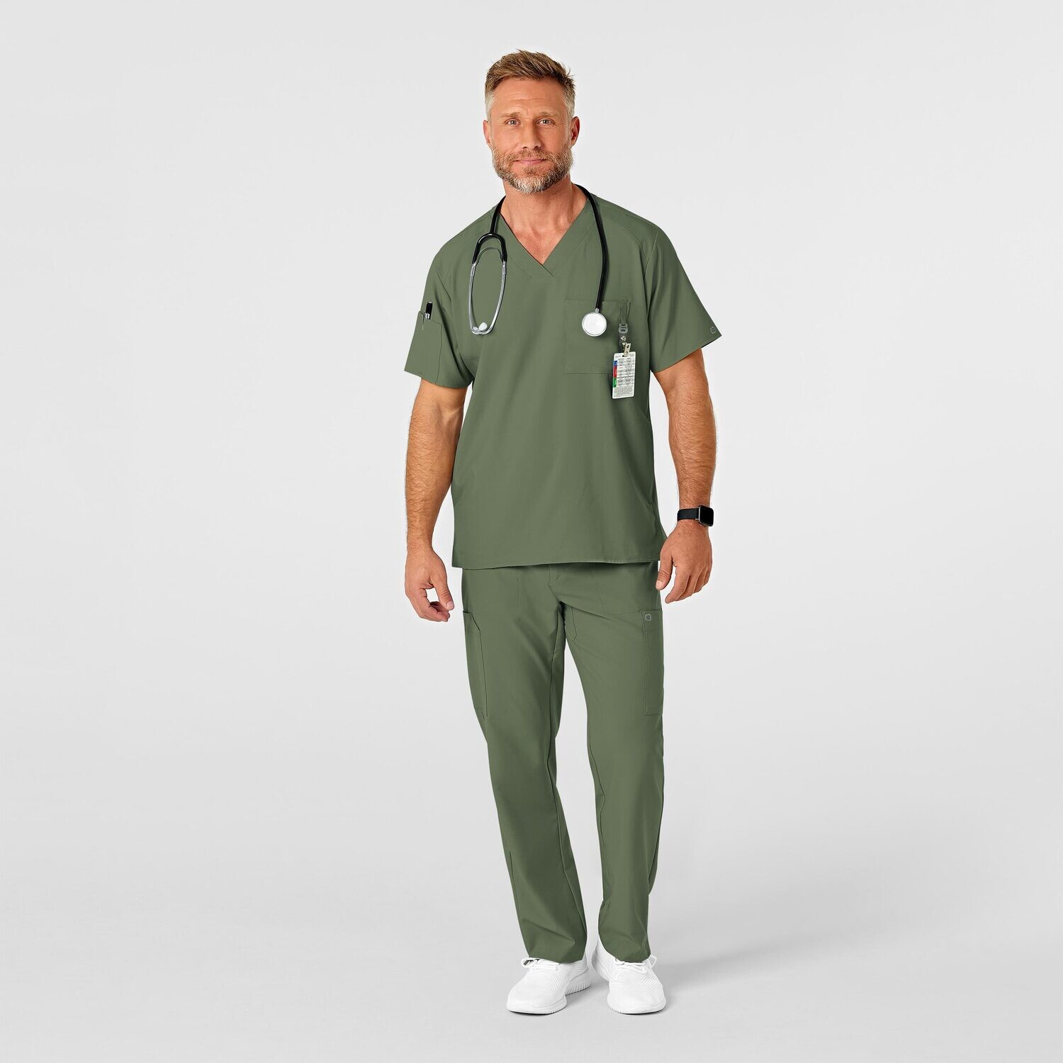 Pantalone uomo 5355 cargo 7 tasche olive