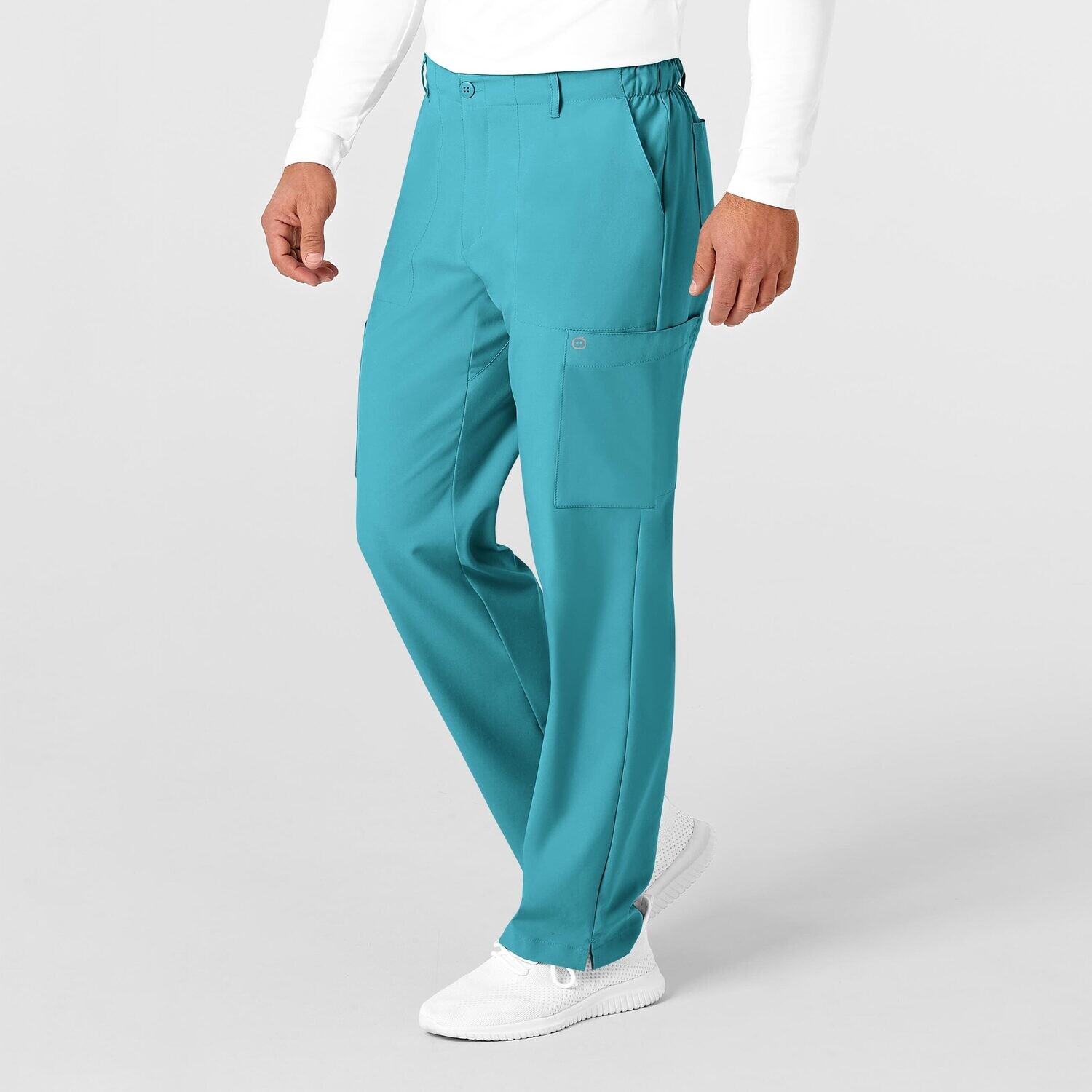 Pantalone uomo 5355 cargo 7 tasche teal blue