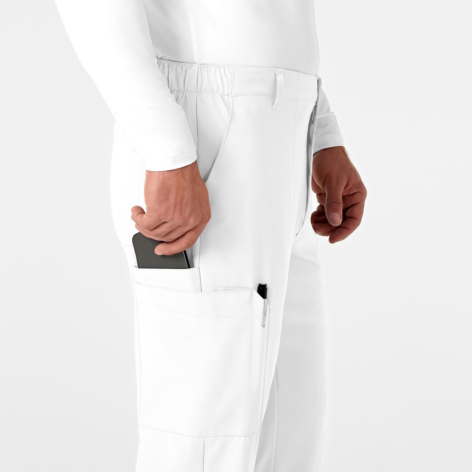 Pantalone uomo 5355 cargo 7 tasche white