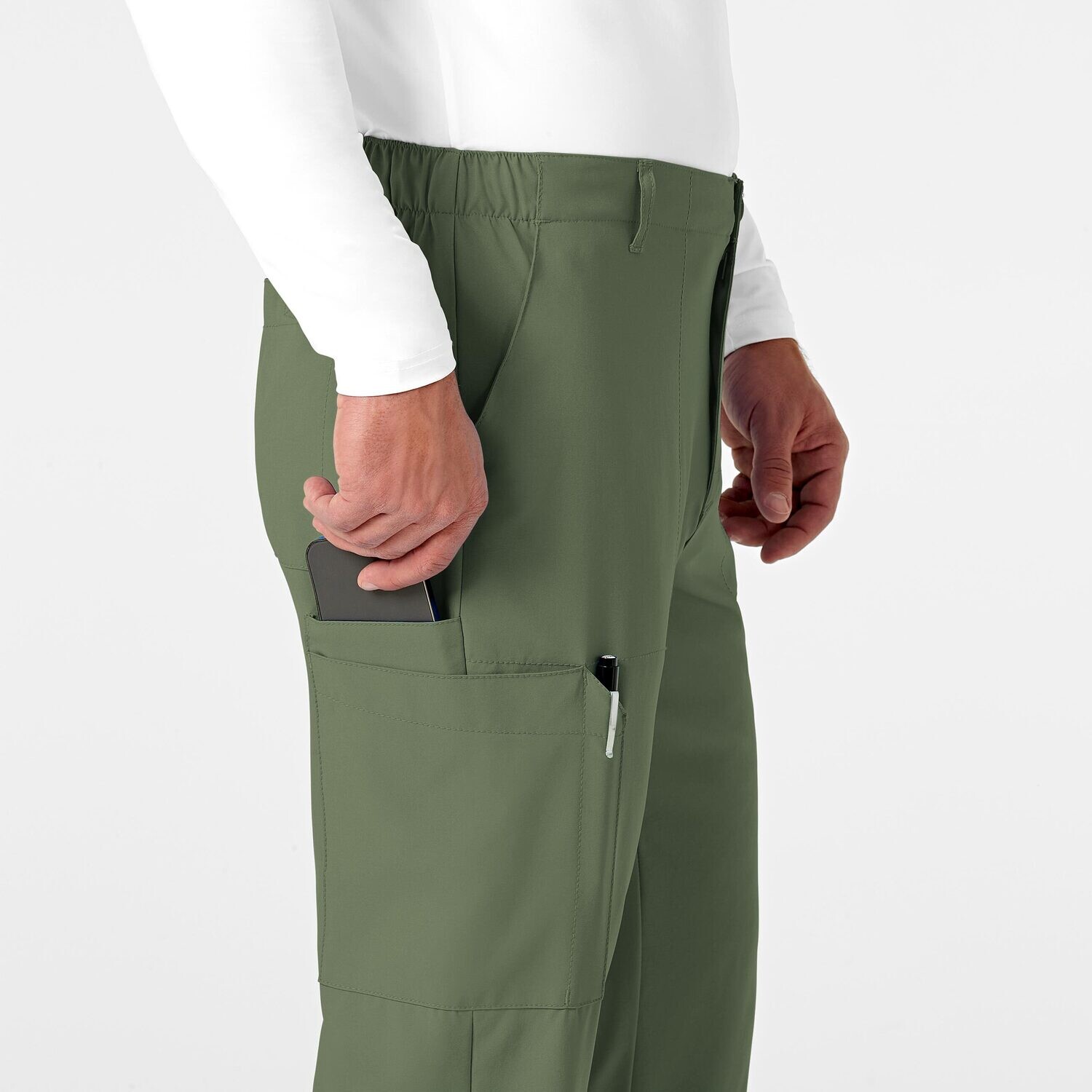Pantalone uomo 5355 cargo 7 tasche olive