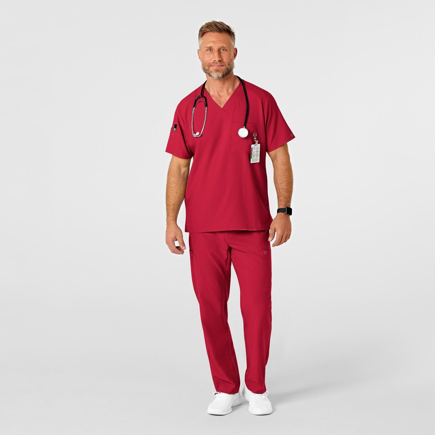 Pantalone uomo 5355 cargo 7 tasche red