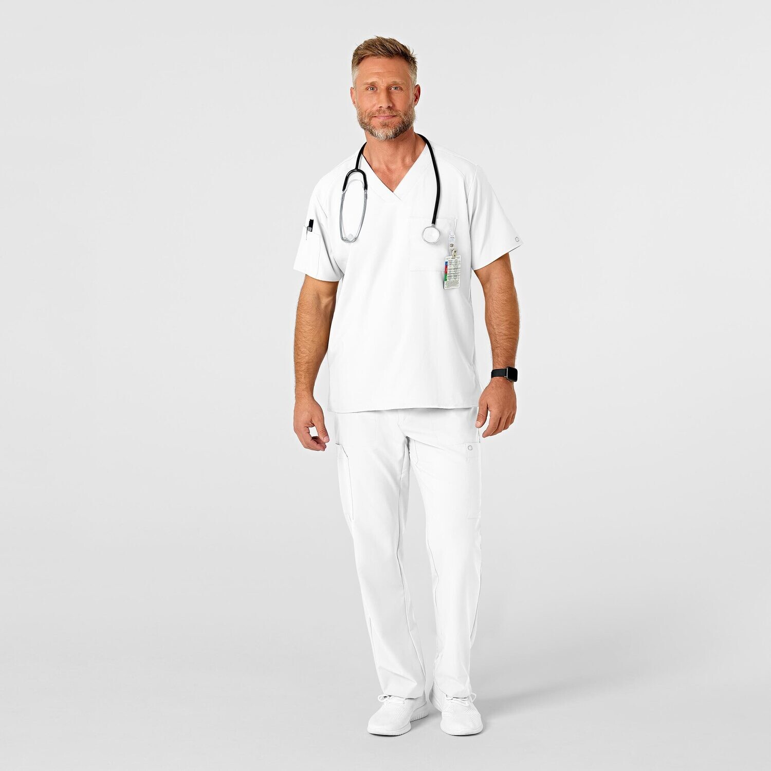Pantalone uomo 5355 cargo 7 tasche white