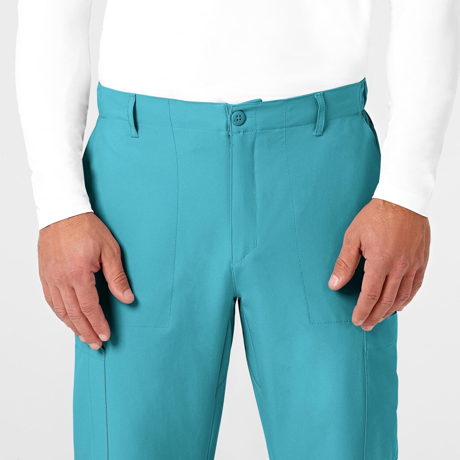 Pantalone uomo 5355 cargo 7 tasche teal blue