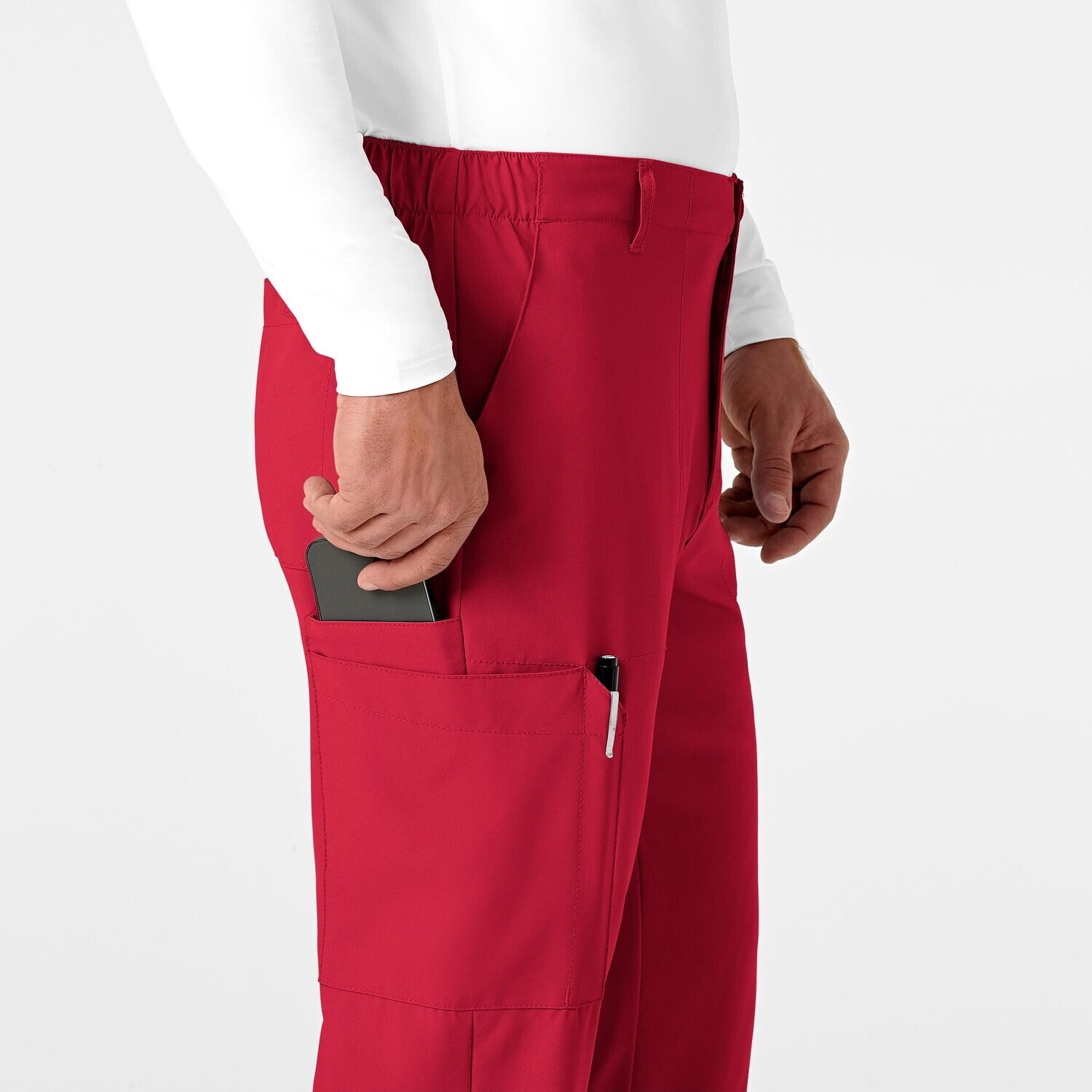 Pantalone uomo 5355 cargo 7 tasche red