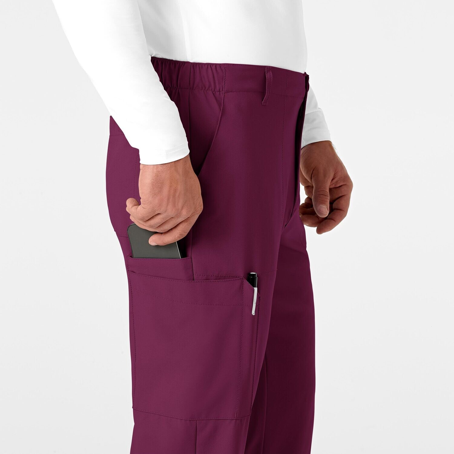 Pantalone uomo 5355 cargo 7 tasche wine