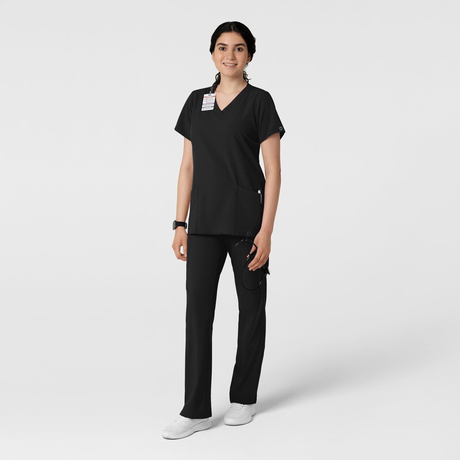 Casacca donna 6255 scollo a V black