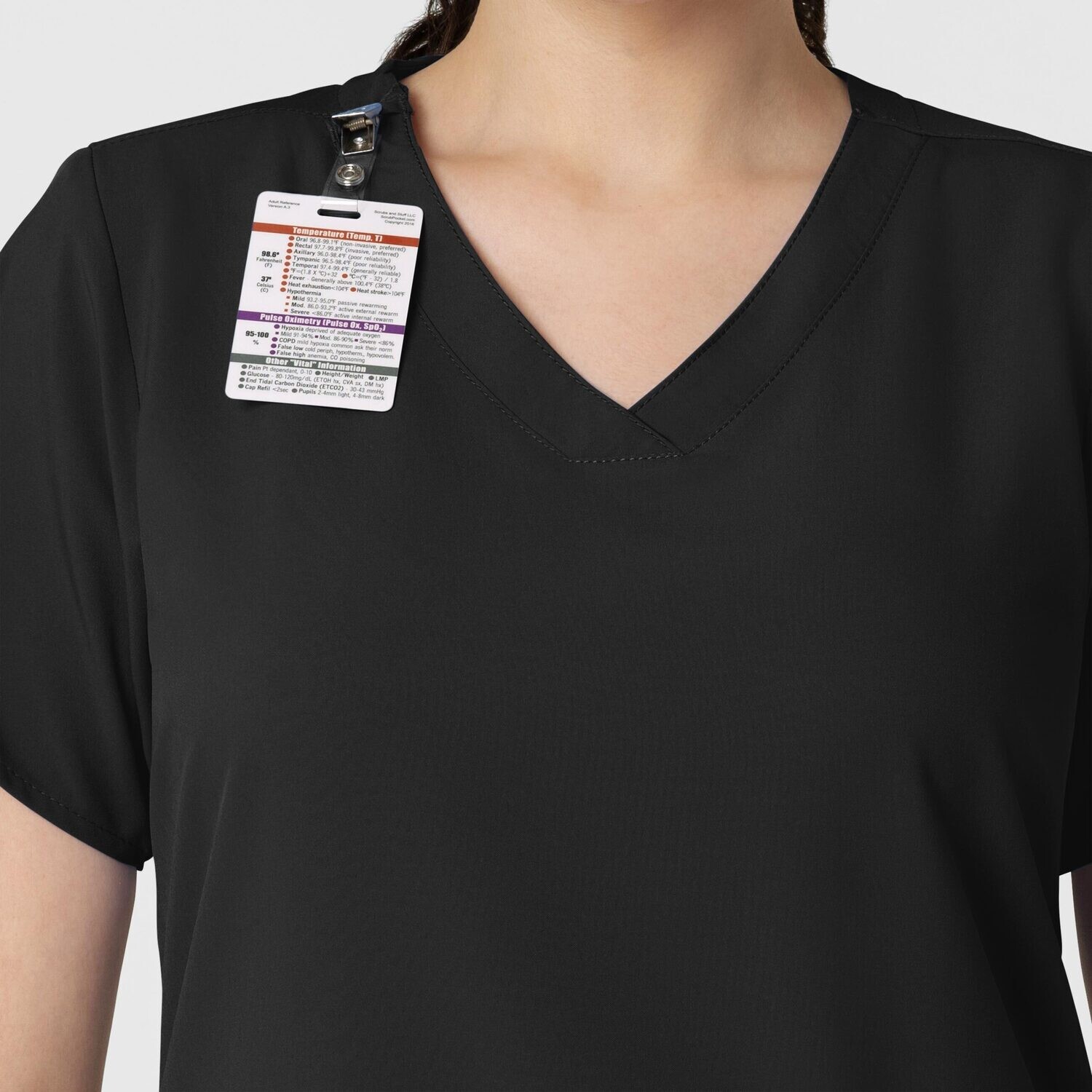 Casacca donna 6255 scollo a V black