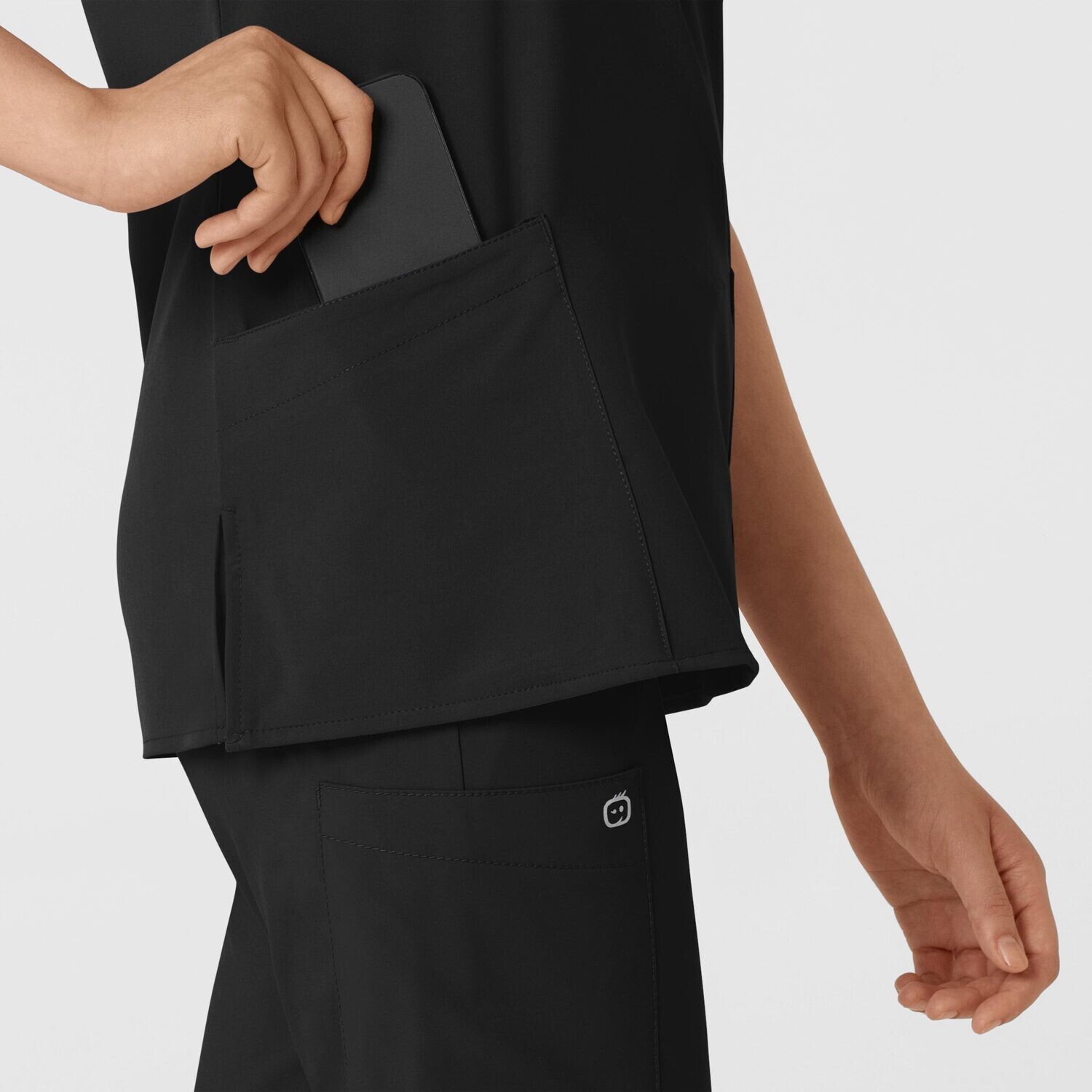 Casacca donna 6255 scollo a V black