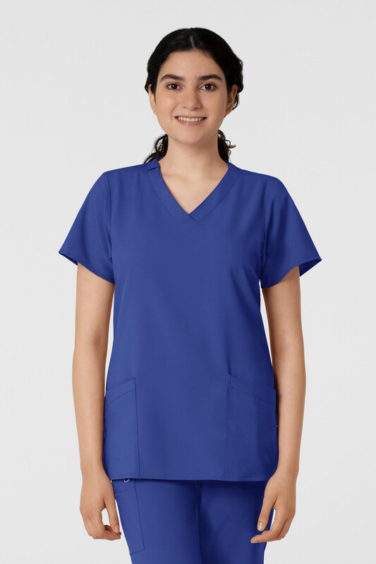 Casacca donna 6255 scollo a V galaxy blue