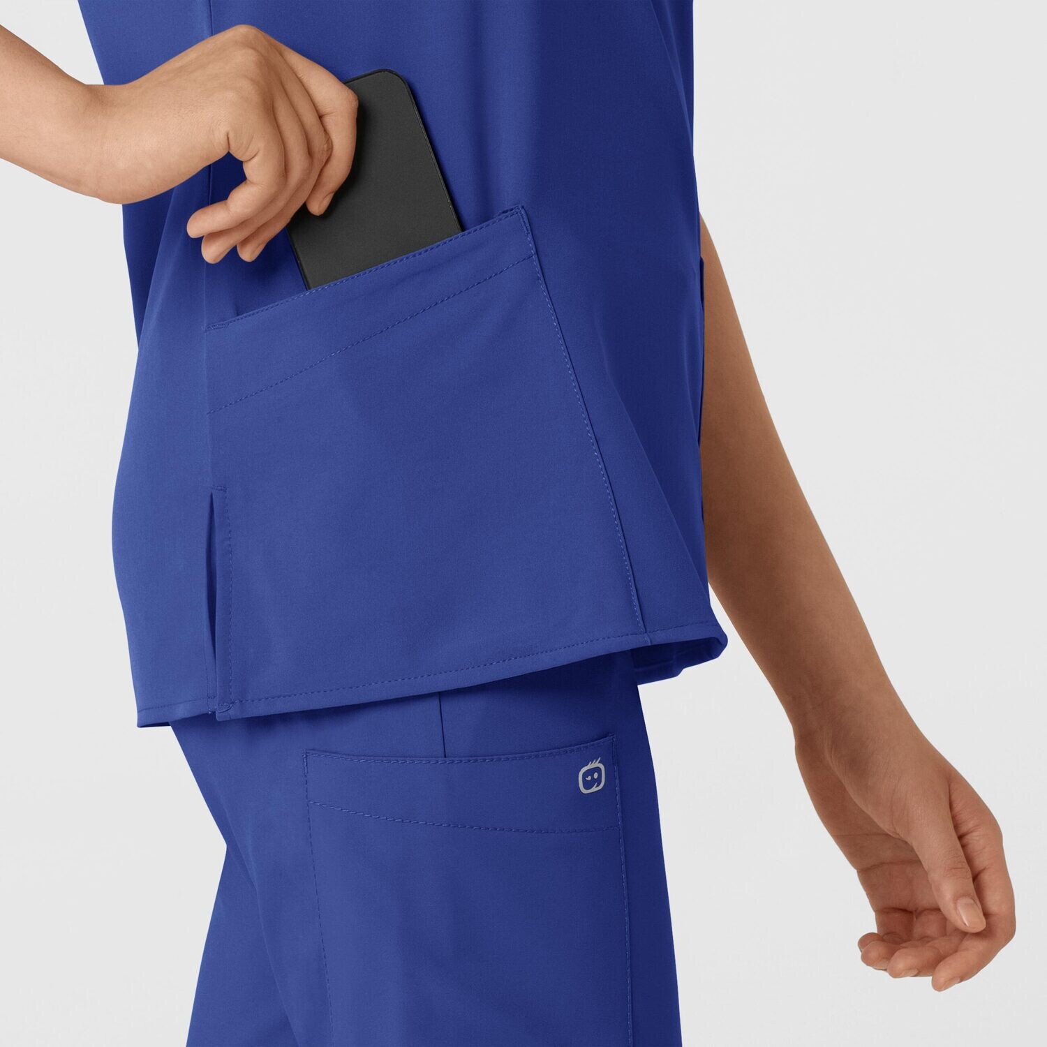 Casacca donna 6255 scollo a V galaxy blue