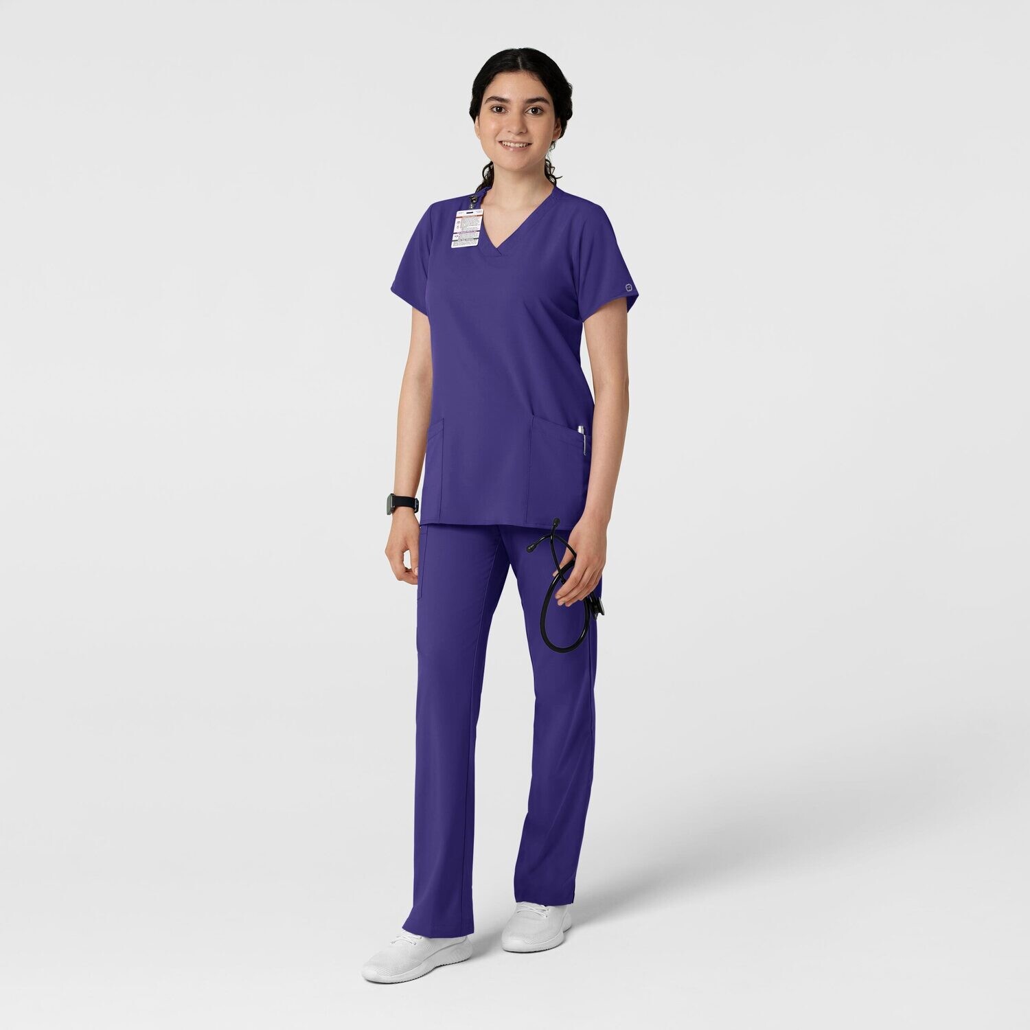 Casacca donna 6255 scollo a V grape
