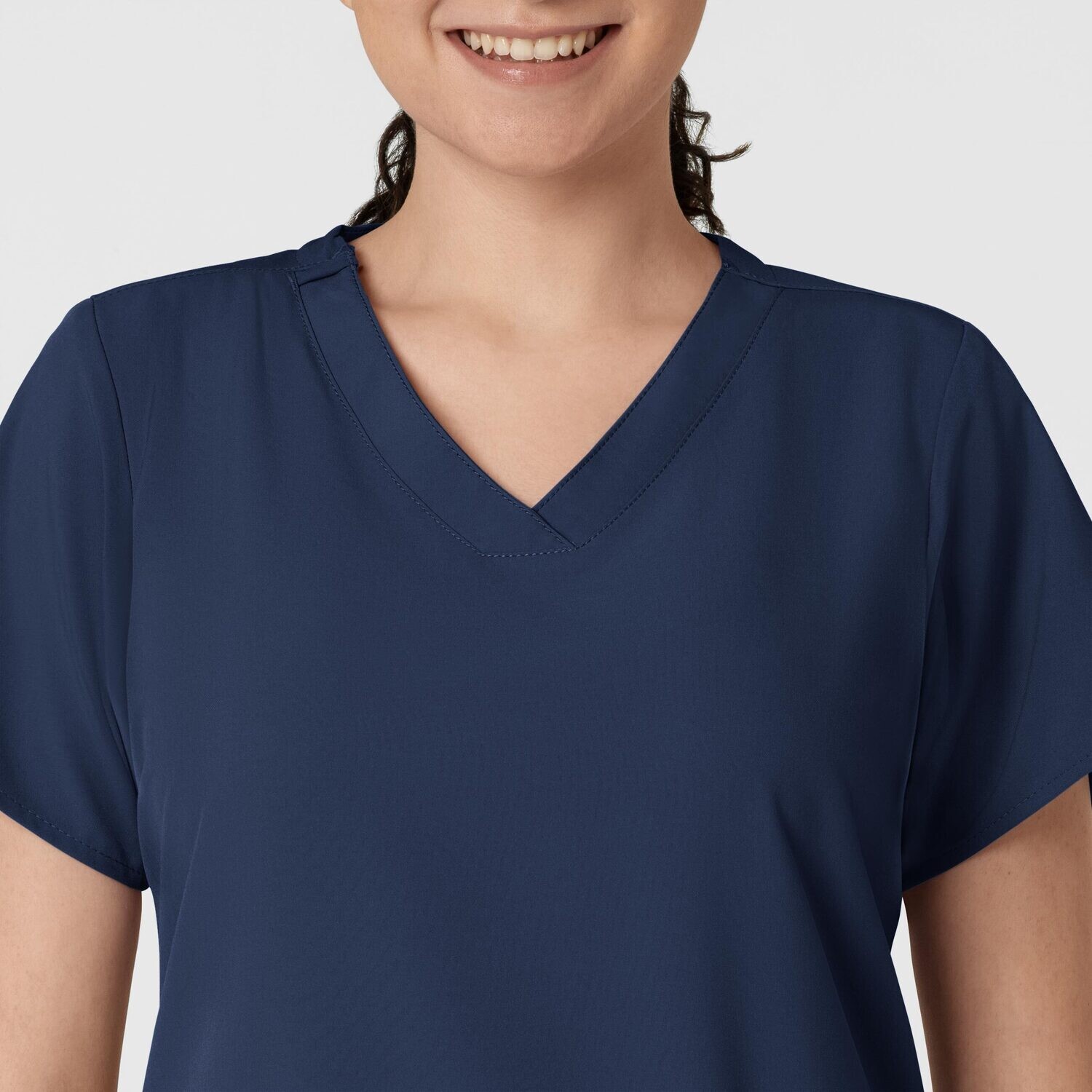 Casacca donna 6255 scollo a V navy blue