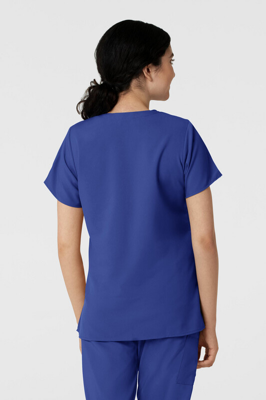 Casacca donna 6255 scollo a V galaxy blue