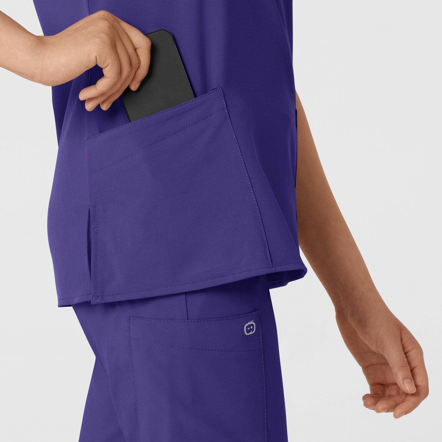 Casacca donna 6255 scollo a V grape