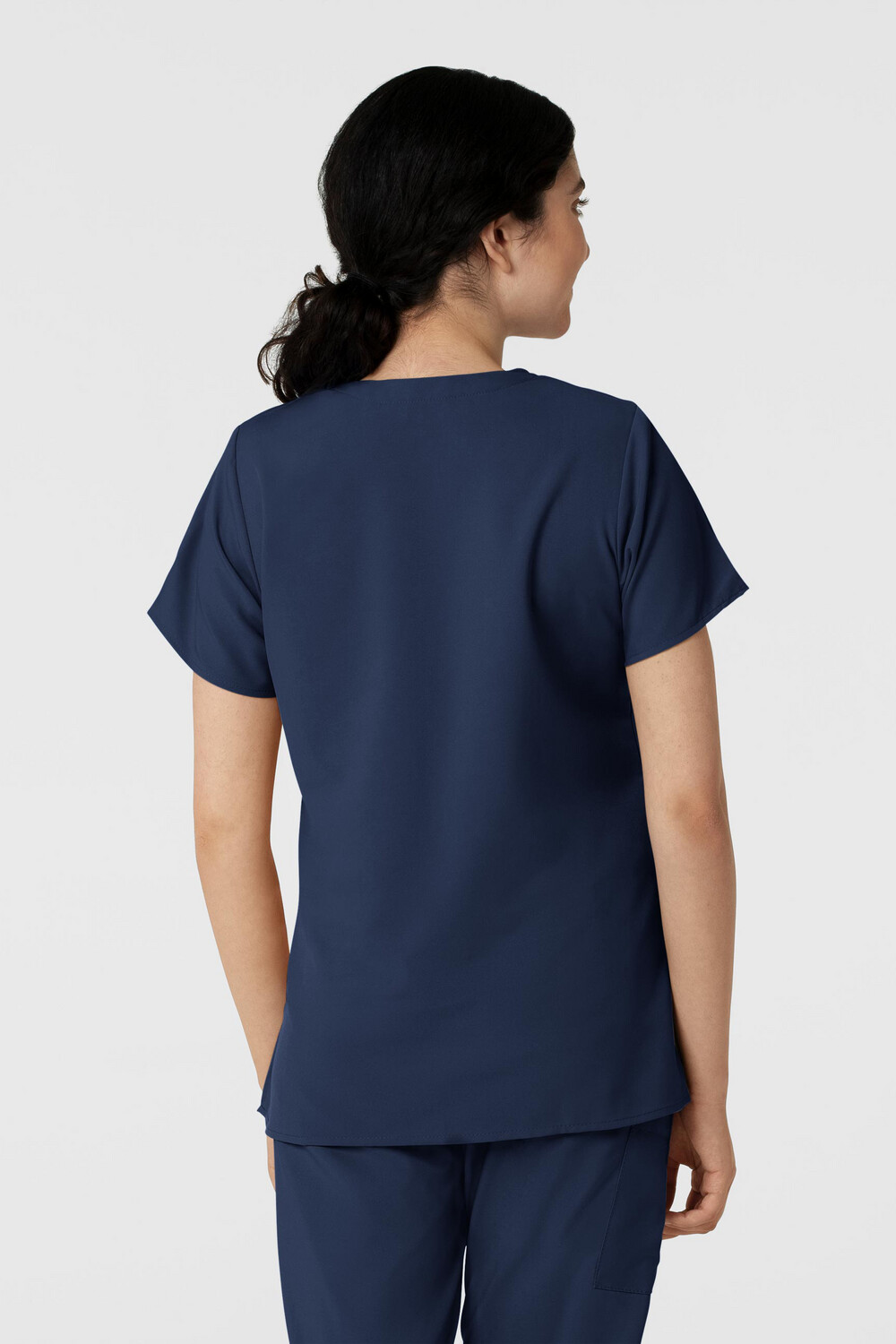 Casacca donna 6255 scollo a V navy blue