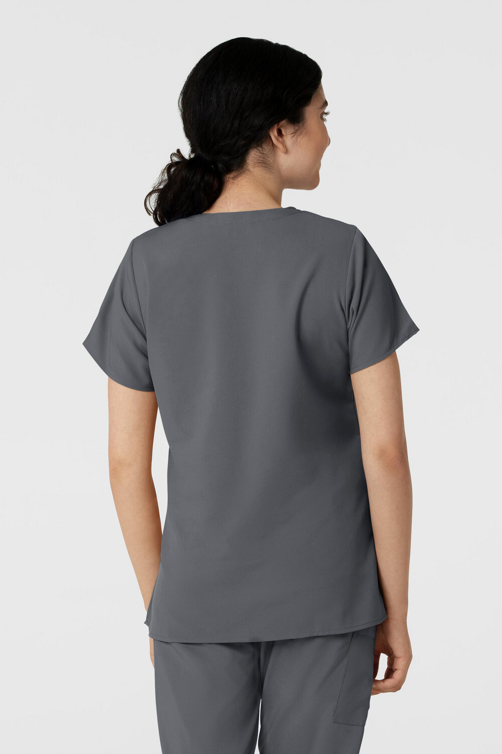Casacca donna 6255 scollo a V pewter