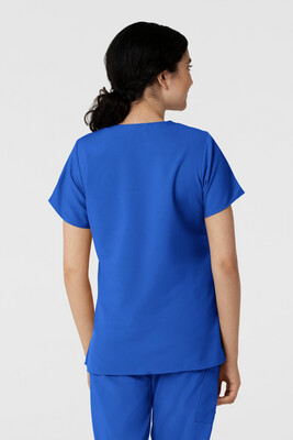 Casacca donna 6255 scollo a V royal blue