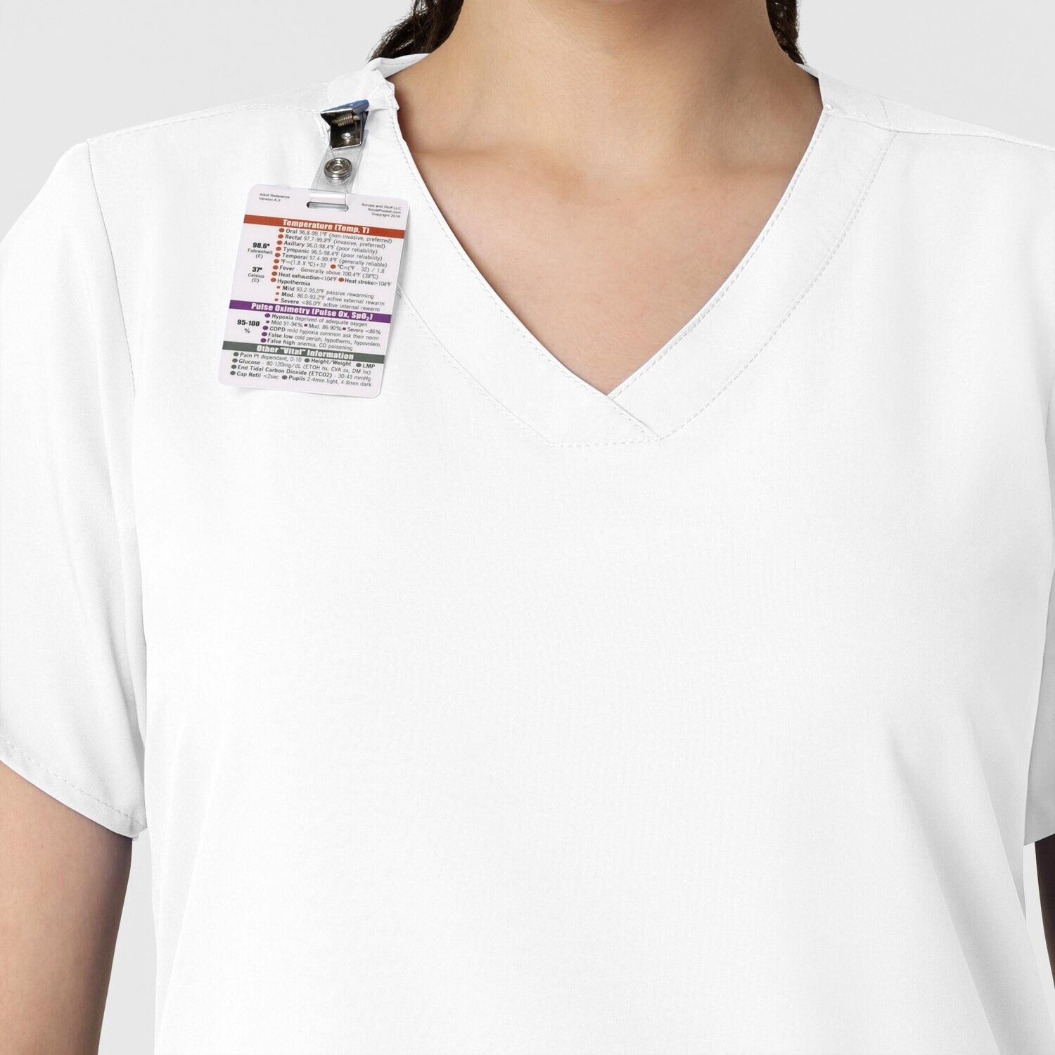 Casacca donna 6255 scollo a V white