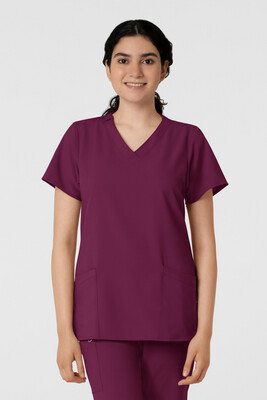 Casacca donna 6255 scollo a V wine