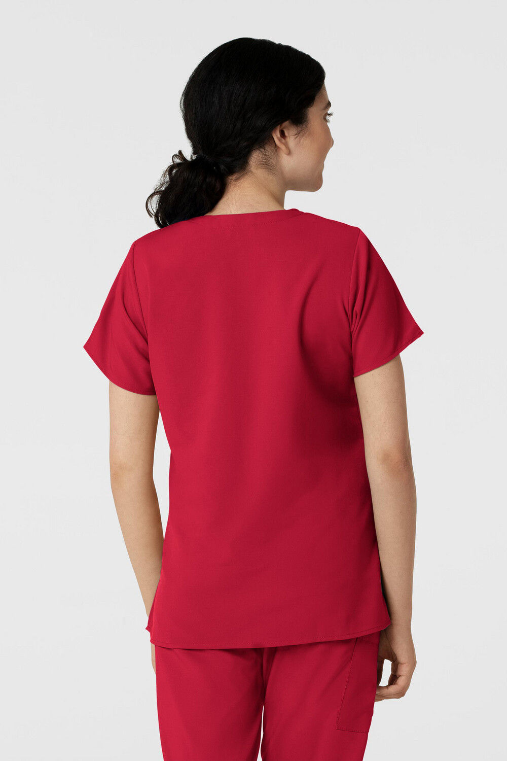 Casacca donna 6255 scollo a V red