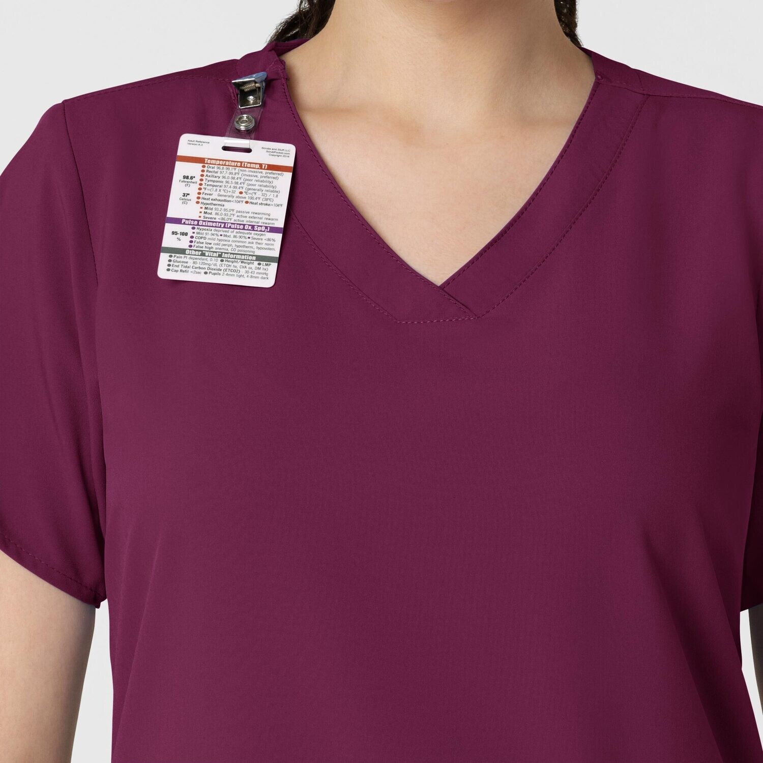 Casacca donna 6255 scollo a V wine