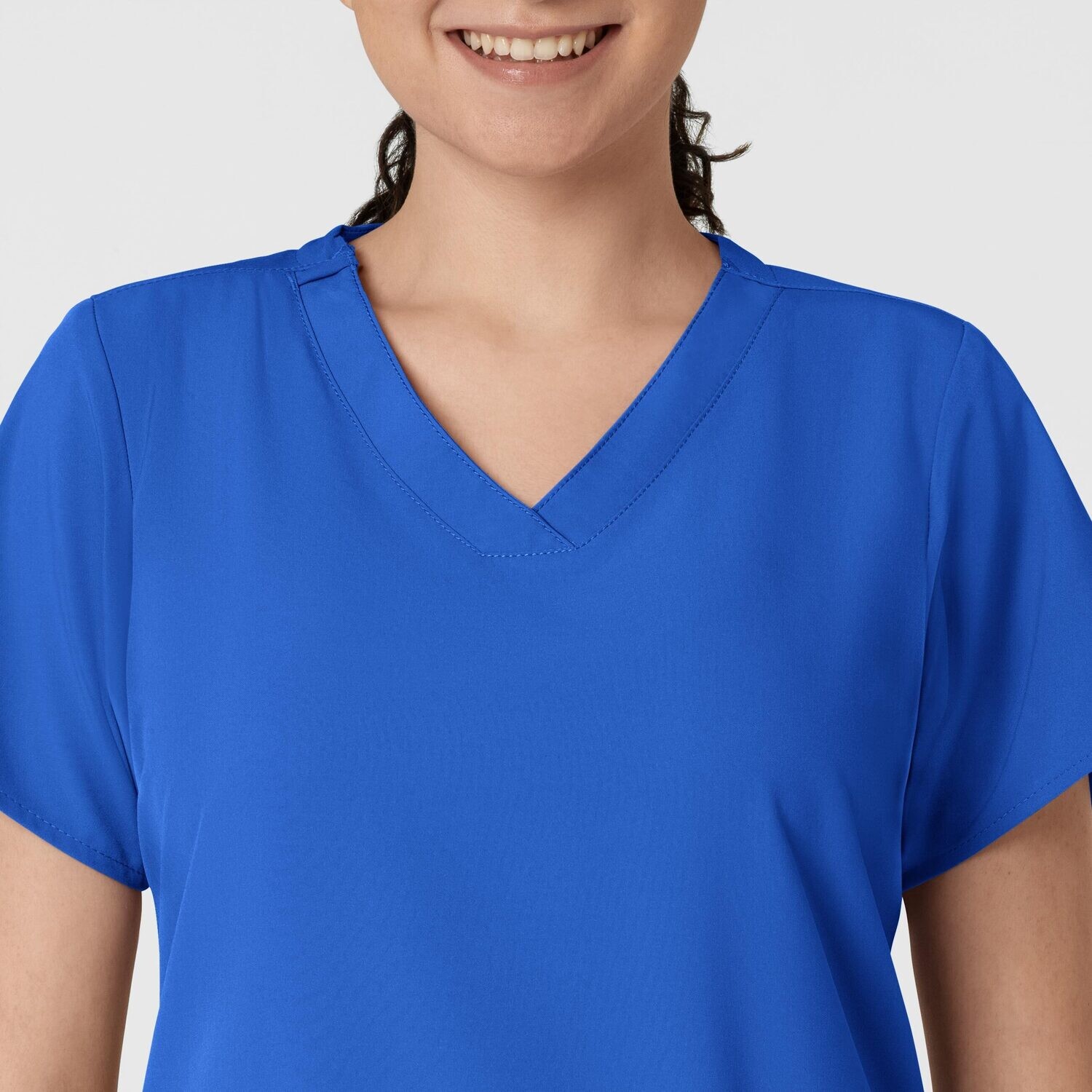 Casacca donna 6255 scollo a V royal blue