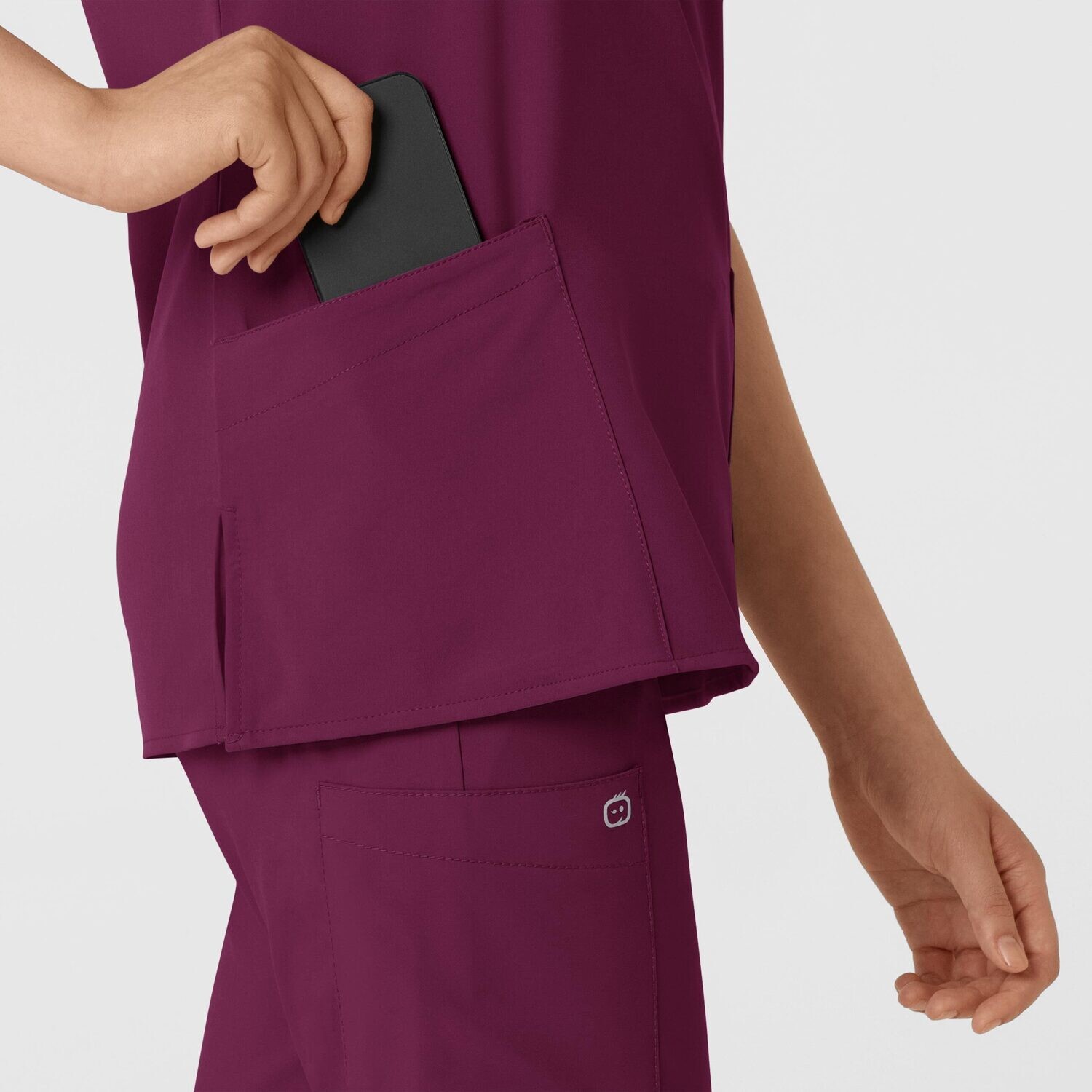 Casacca donna 6255 scollo a V wine