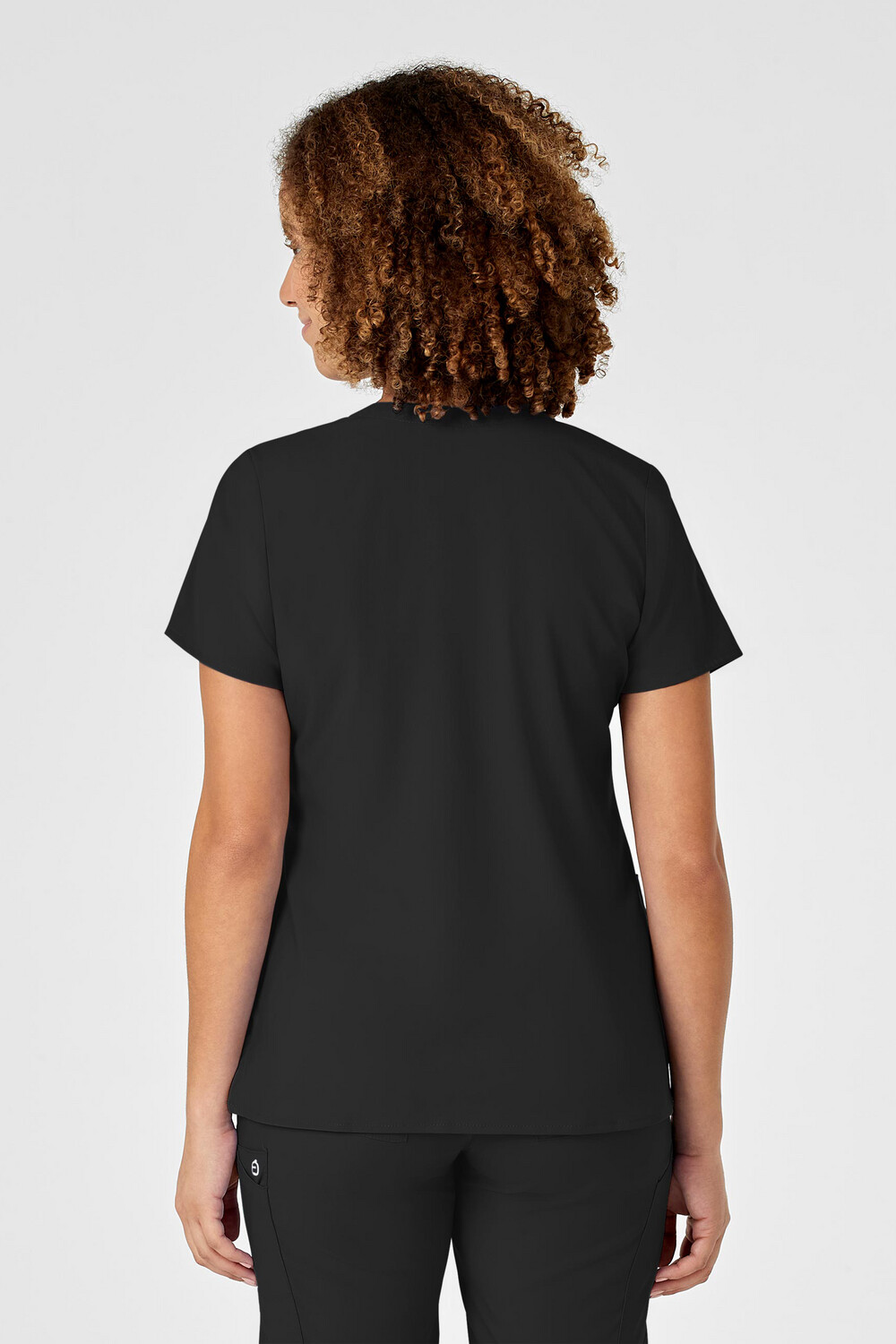 Casacca donna 6455 scollo a Y black