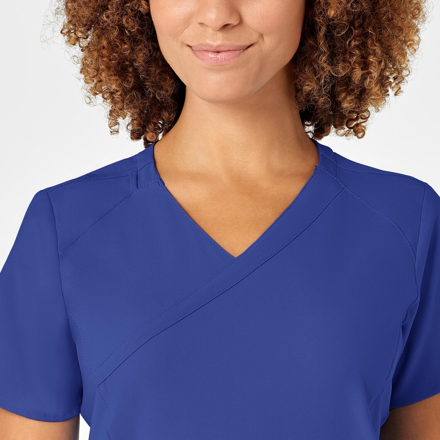 Casacca donna 6455 scollo a Y galaxy blue