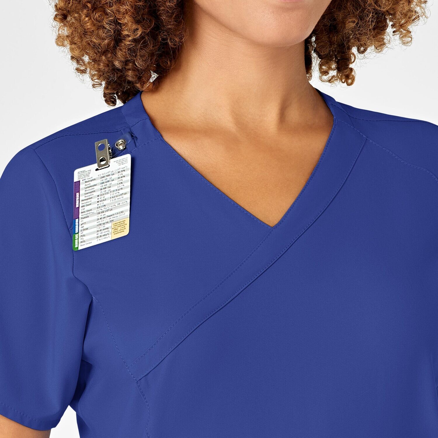 Casacca donna 6455 scollo a Y galaxy blue