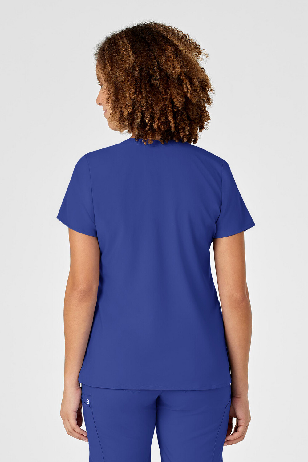 Casacca donna 6455 scollo a Y galaxy blue