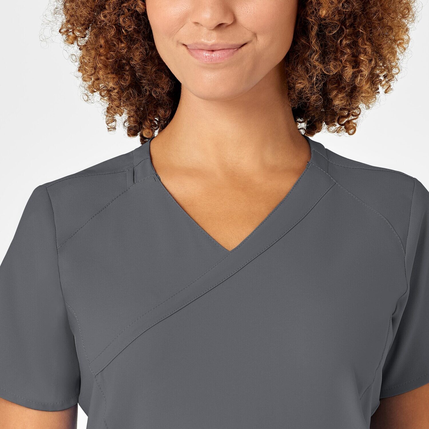 Casacca donna 6455 scollo a Y pewter