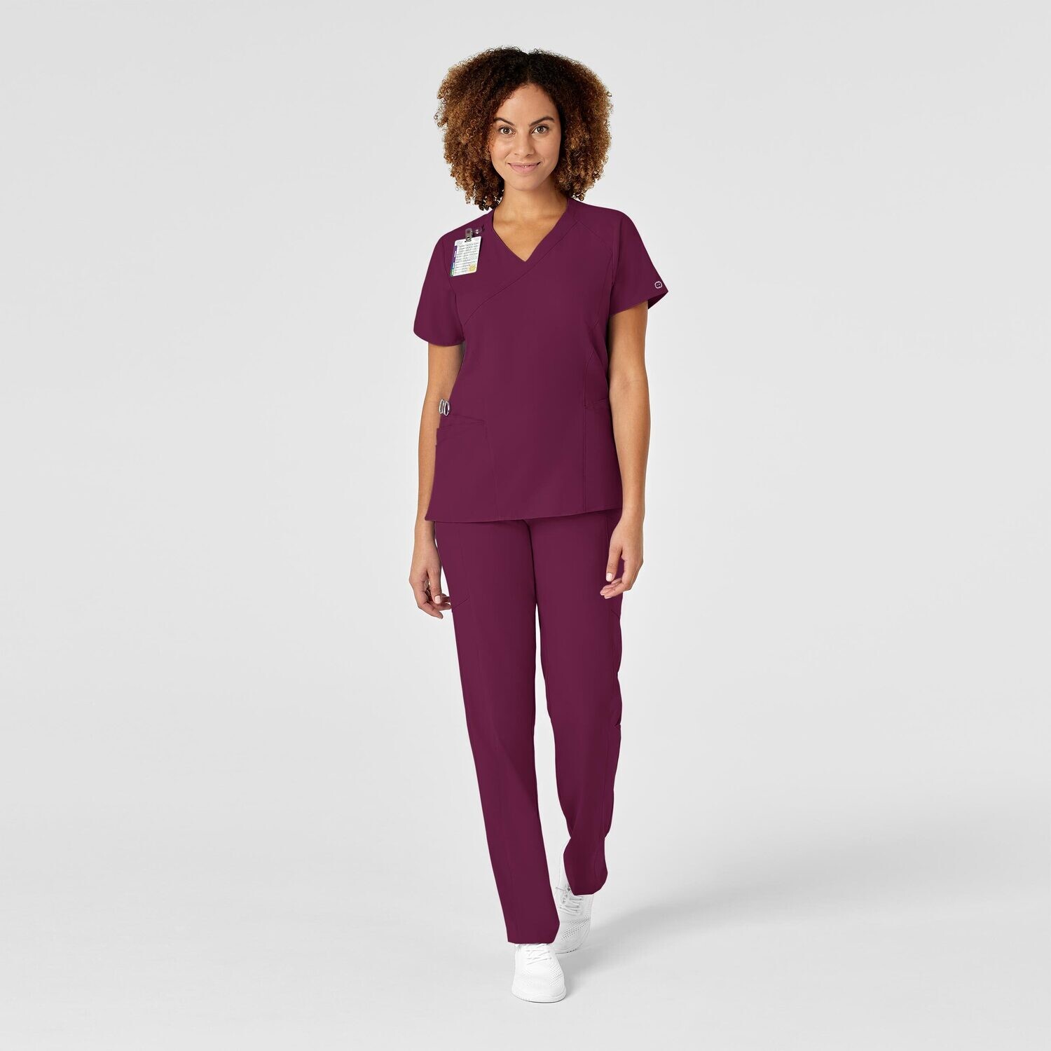 Casacca donna 6455 scollo a Y wine
