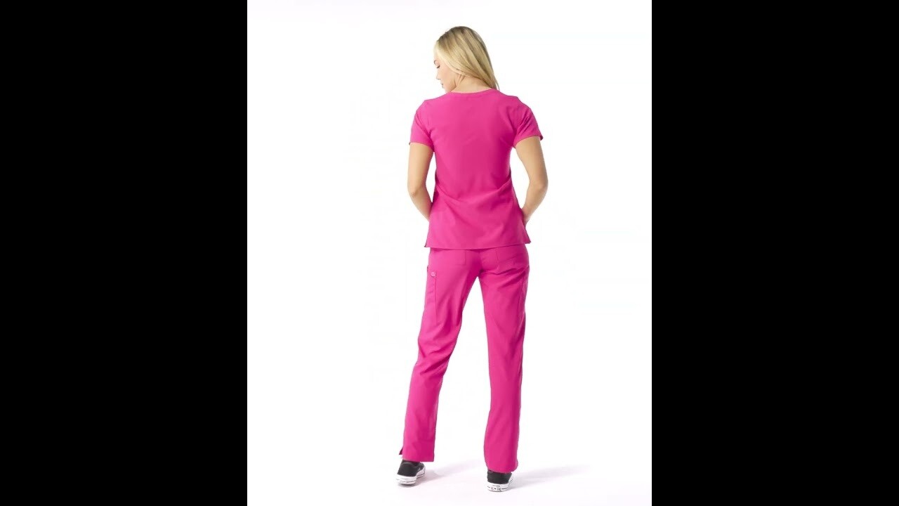 Casacca donna 6455 scollo a Y white