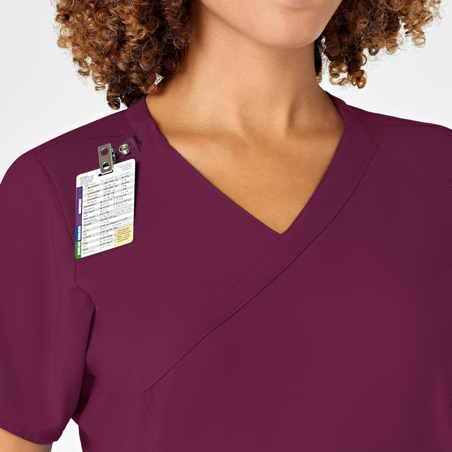 Casacca donna 6455 scollo a Y wine