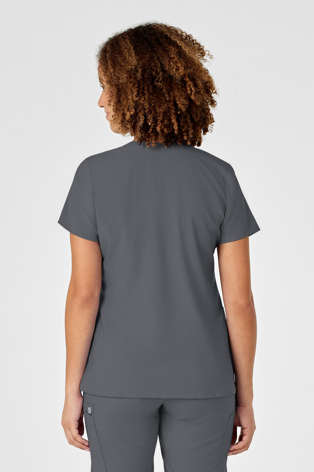 Casacca donna 6455 scollo a Y pewter