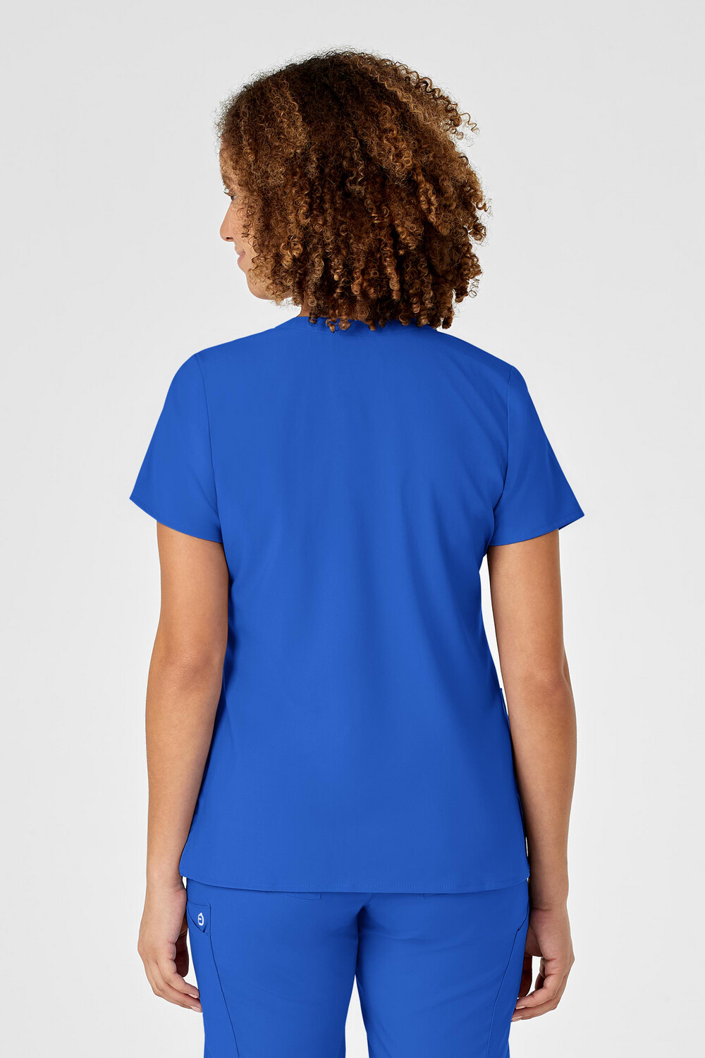 Casacca donna 6455 scollo a Y royal blue