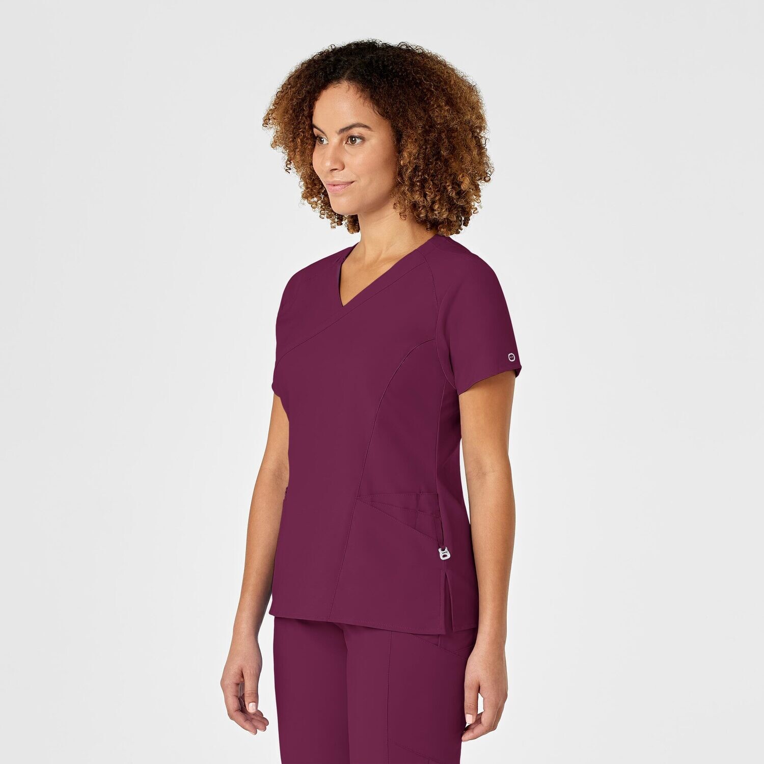 Casacca donna 6455 scollo a Y wine