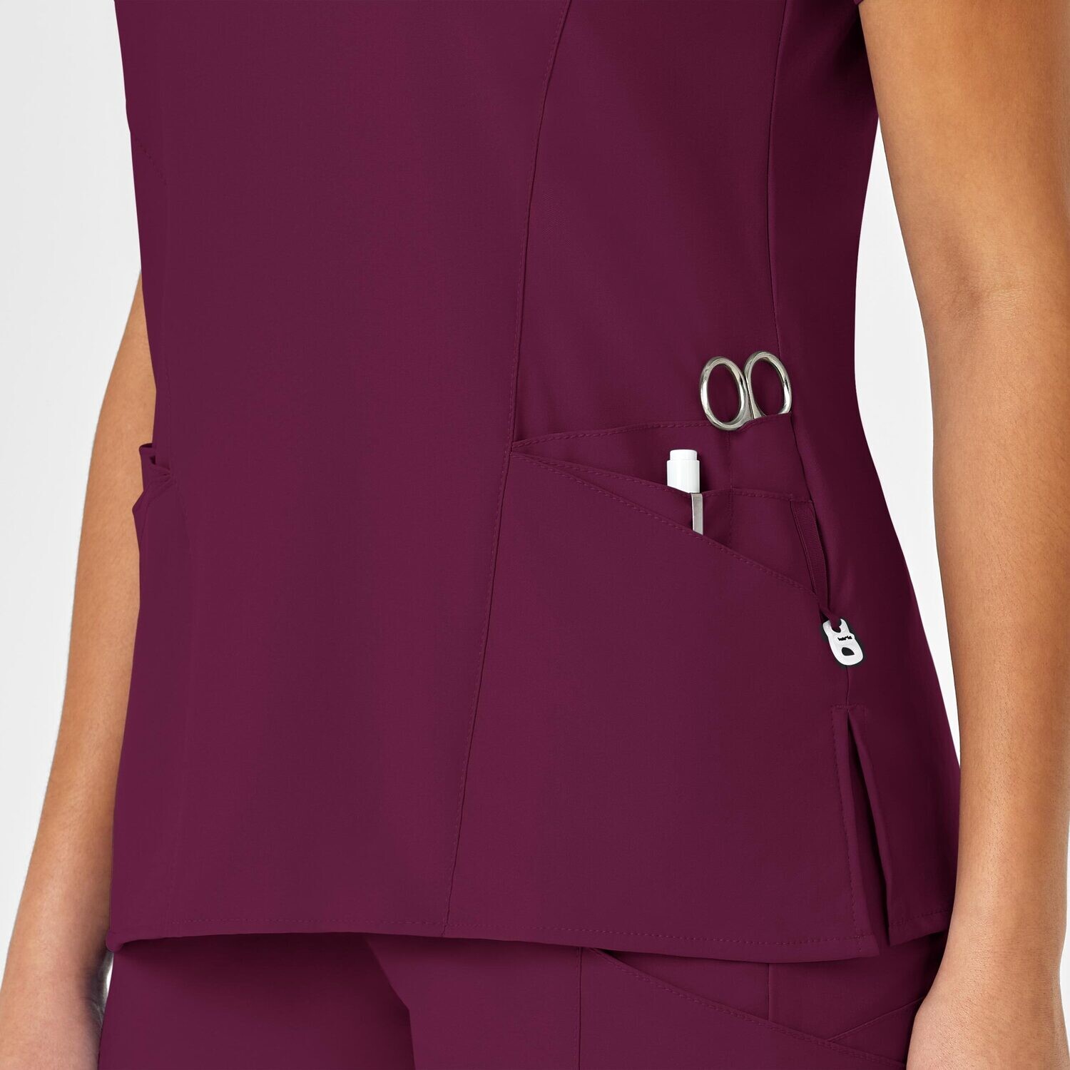 Casacca donna 6455 scollo a Y wine