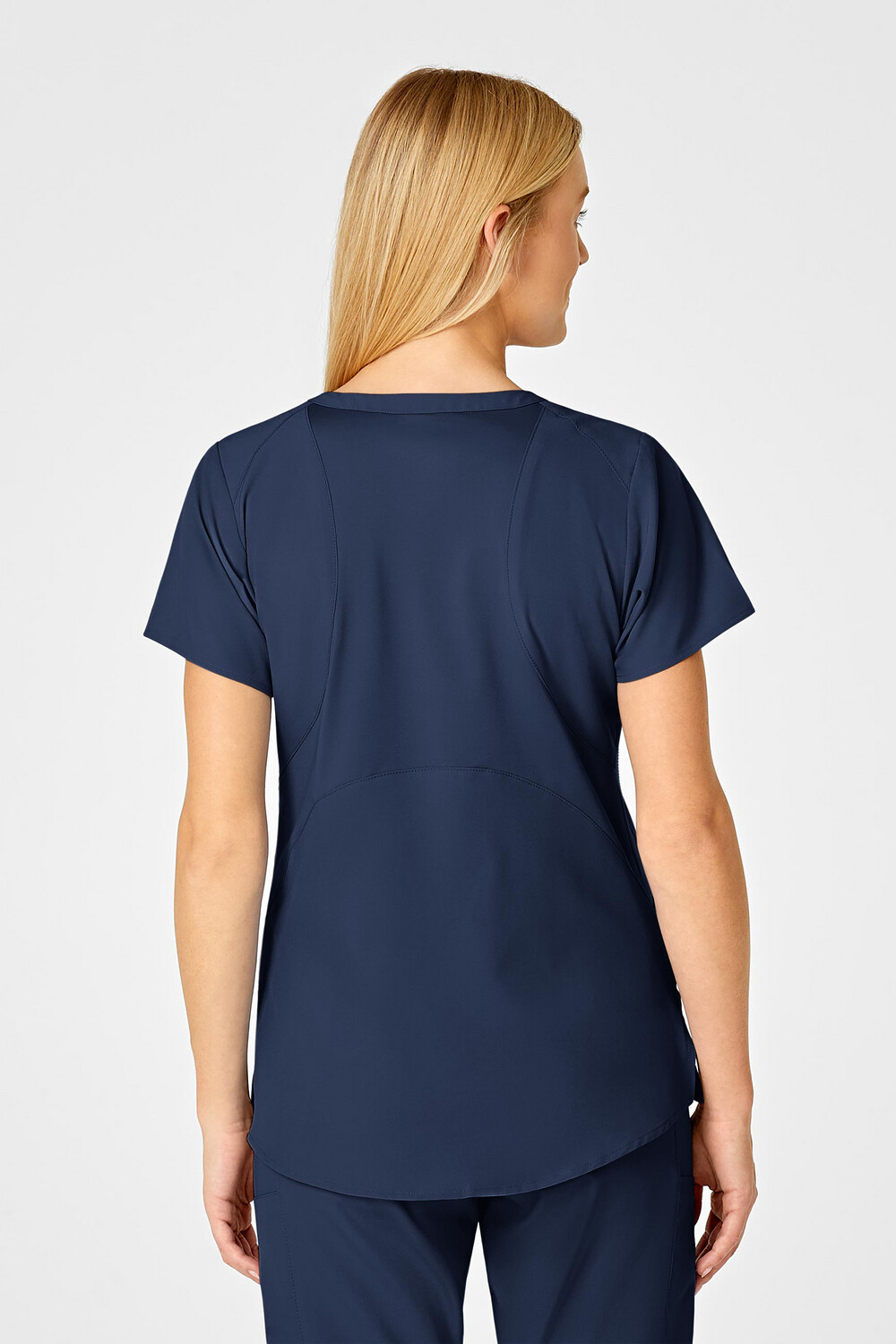 Casacca donna 6555 scollo a V navy blue