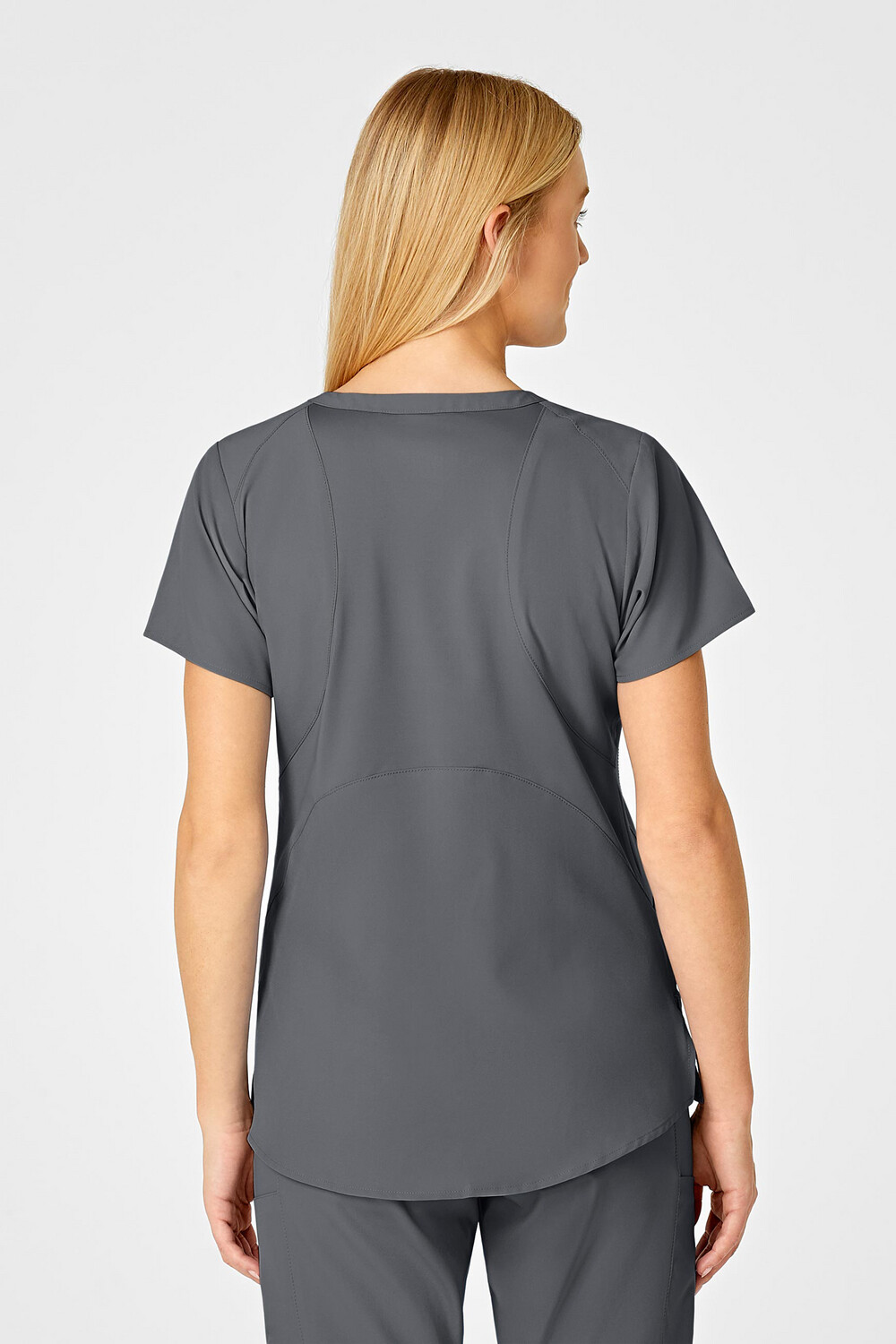 Casacca donna 6555 scollo a V pewter
