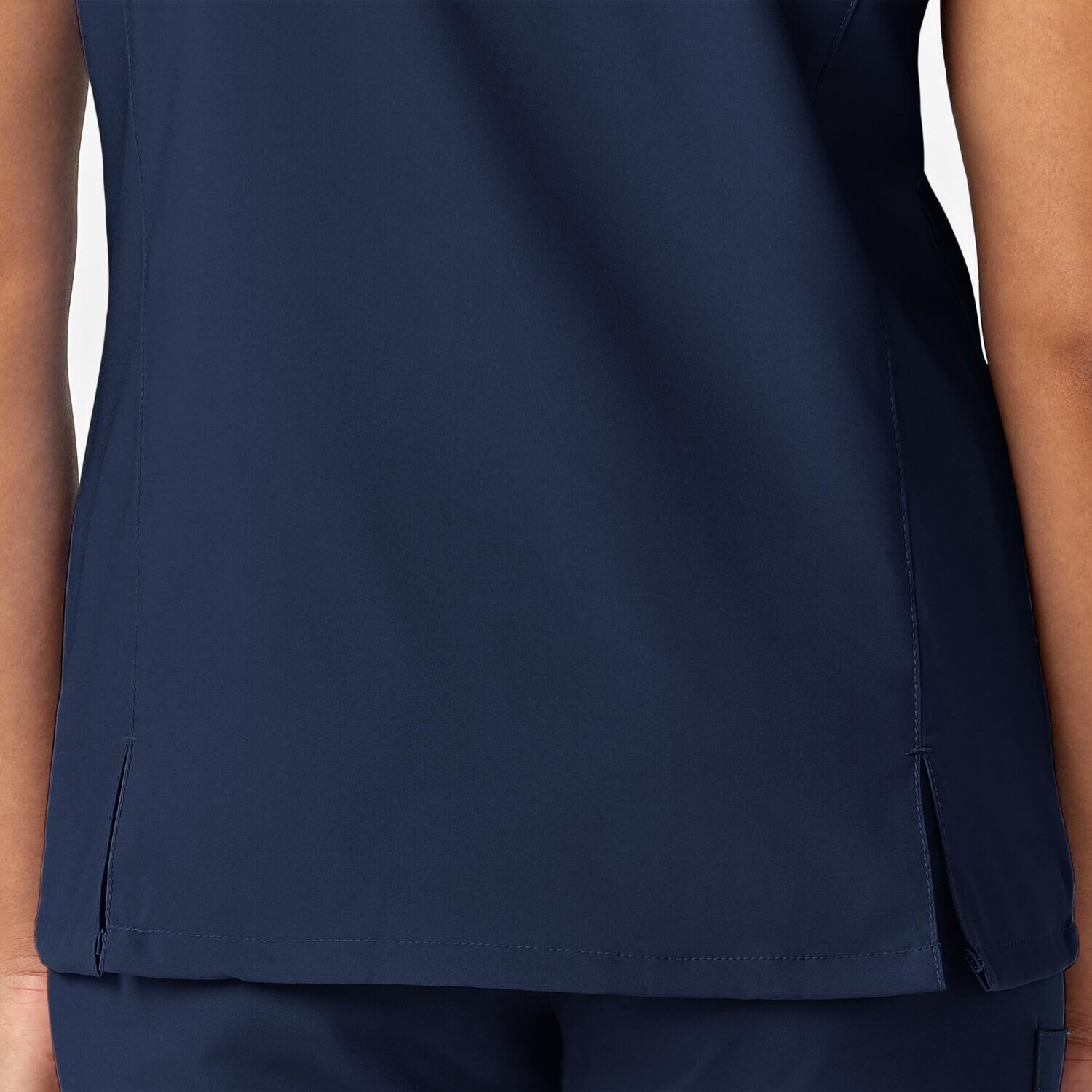Casacca donna 6755 scollo a Y arrotondato navy blue