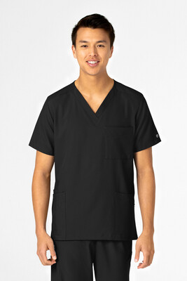 Casacca unisex 6855 scollo a V black