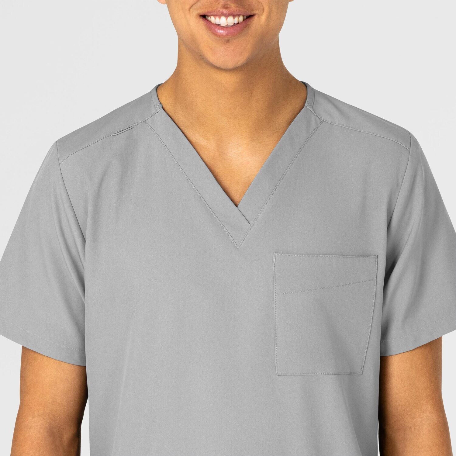 Casacca unisex 6855 scollo a V grey