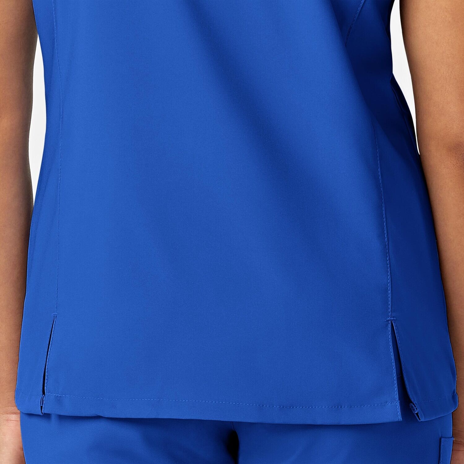 Casacca donna 6755 scollo a Y arrotondato royal blue