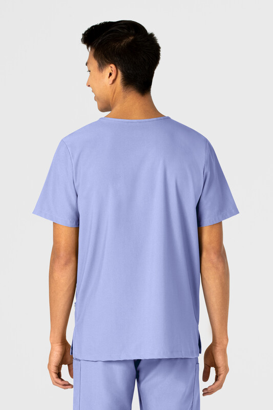 Casacca unisex 6855 scollo a V ceil blue