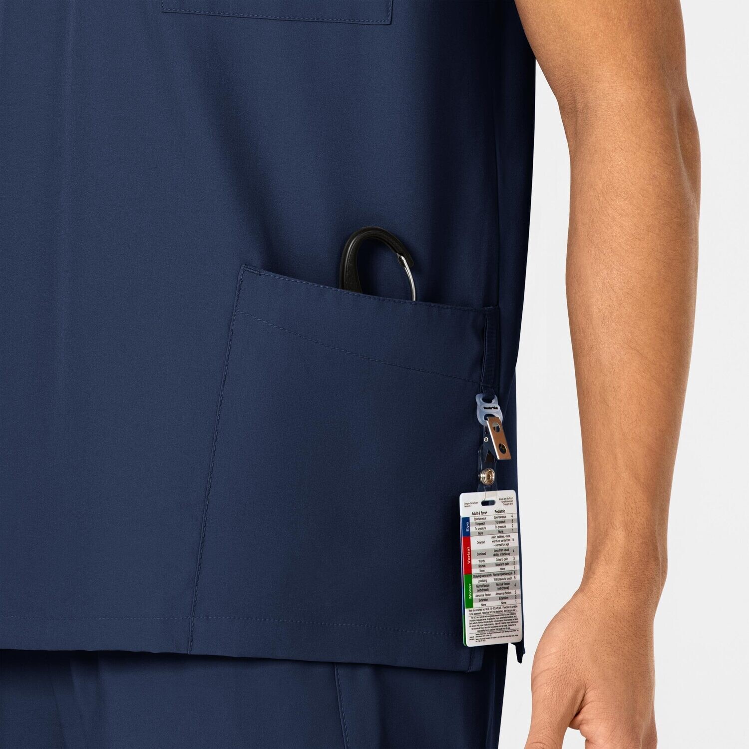 Casacca unisex 6855 scollo a V navy blue
